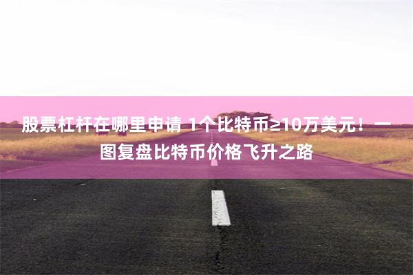 股票杠杆在哪里申请 1个比特币≥10万美元！一图复盘比特币价格飞升之路